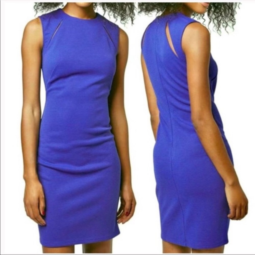 TopShop sheath cutout dress in Green. Size 10